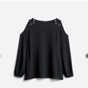 PAPERMOON Ilma Cold Shoulder Grommet Detail XL